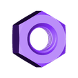 NUT_M10.stl ISO M10 x 16 and M10 x 20 Threaded Bolts