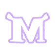 M_Ucase.stl sherk - alphabet font - cookie cutter