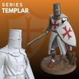 Sculp-1.jpeg Templar Leader STL – Medieval Army Commander 3D Model