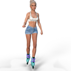 ok3.png STL file ROLLER GIRL 3・Design to download and 3D print