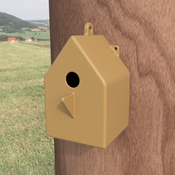 Nichoir.png Archivo 3MF Casa para pájaros sencilla・Objeto imprimible en 3D para descargar