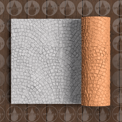 patterned_cobblestone.png Thin Texture Roller (Low Resin Cost) – Patterned Cobblestone – 4.5 Inches Tall
