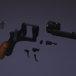 qfe.png STL file Revolver Bodeo Mod. 1889 replica・3D printing design to download
