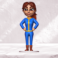 cc.png Jean 33 // Ella Purnell ( Fallout Series )  FUSION MASHUP COSPLAYERS ACTION FIGURE FAN ART CROSSOVER ANIME CHIBI