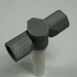 DSC01833.JPG Archivo STL gratis Codo de 3 vías de ángulo ajustable, tubería de PVC de 1/2 pulgada Serie #HalfInchPVCFittings UPDATE 2015-07-03・Plan imprimible en 3D para descargar