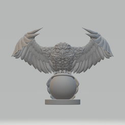 1.png STL file Owl 3D Model 3D print model・3D print object to download