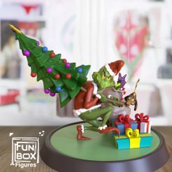 FunBox_Figures_Grinch and Max.jpg 3D file Grinch Max Christmas Toy・3D printer model to download
