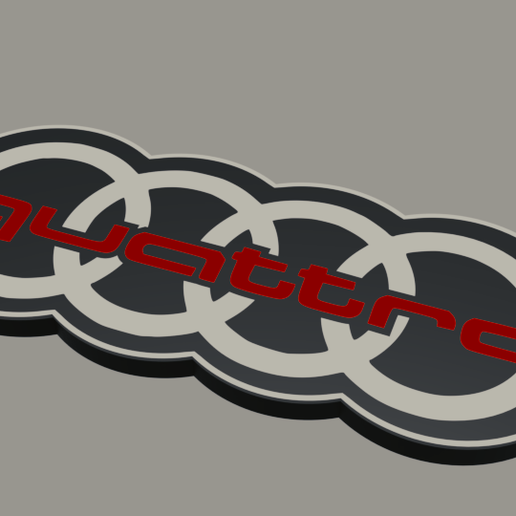 Audi Quattro Keychain