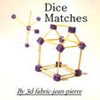 3d-fabric-jean-pierre_dice_matches_title_carr.JPG STL file Dice Matches・3D printable model to download