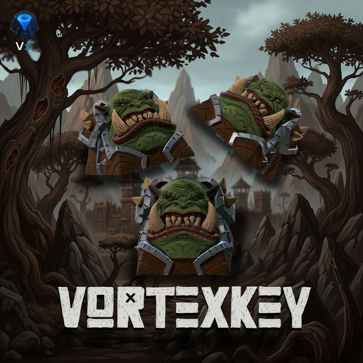 👹 VortexKeys Orc Keycap・ STL File for 3D printing・Cults