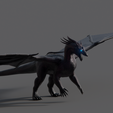 0015.png Beast dragon  - rigged/posable stl file included