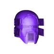 Sniper_Damaged_Final_Assembled.stl Sniper - Knights of Ren Helmet (damaged), 3D print model