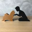 IMG-20240325-WA0110.jpg Boy and his Lhasa Apso for 3D printer or laser cut