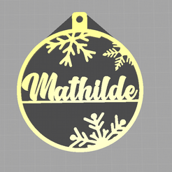 Mathilde.png Boule de Noel prénom Mathilde