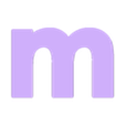 m.stl Letters for Learning the Alphabet