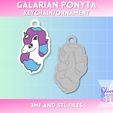 Galarian-Ponyta-1.jpg Galarian Ponyta Keychain Ornament