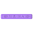 CARTEL_HOUSEOFDRAGONS.stl Letters and Numbers HOUSE OF THE DRAGON / GAME OF THRONES Letters and Numbers | Logo