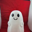 Ghost-No-Arms.jpg Cute Ghost 3D Model with Interchangeable Magnetic Arms