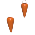 dc.png Carrot - WALL/HANGED PLANTER (TWO VERSIONS)