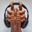 C.jpg Dragon Head Phone Stand / Headset Holder