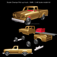 Proyecto-nuevo-2024-04-15T230947.111.png Stude Champs Pick up truck - SWB - 1 48 Scale model kit