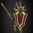 LeonaBundleClassic.jpg League of Legends Leona  Armor with Shield and Blade for Cosplay