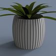 macetas.37.jpg STL file stripes pot・3D printing idea to download