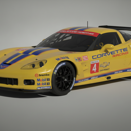 Chevrolet Corvette C6.R ZR1 GT2 2010 STL 3D Print Model