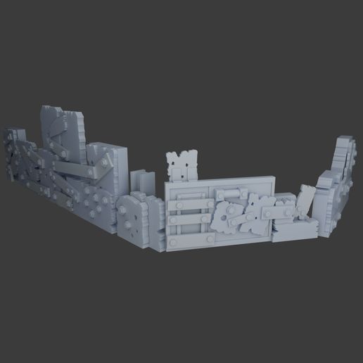 🎲 Scrap Defense walls Set 1・ 3D File for ・Cults