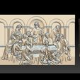 K_-(1).jpg 3D file CNC 3d Relief Model STL for Router 3 axis - The Last Supper・3D printable design to download, briarena8185