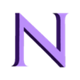 N.stl Letras y Números ASSASSINS CREED | Logo