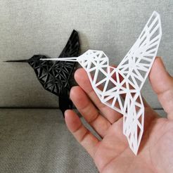 thumbnail_IMG_20201201_084447.jpg STL file HUMMINGBIRD WALL SCULPTURE 2D・3D printer model to download