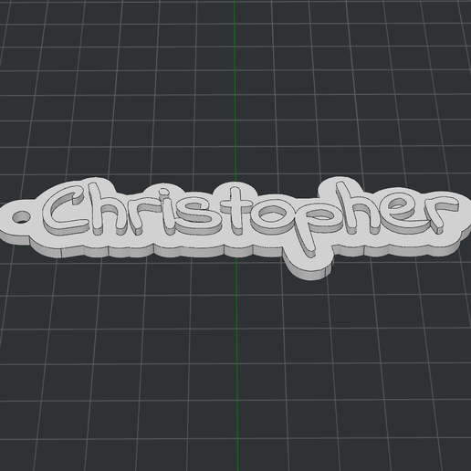 Keychain Christopher 3D model
