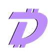 DigiByte_Symbol.stl BitMask (Bitcoin) / DigiMask (DigiByte) Washable/Reusable Face Mask