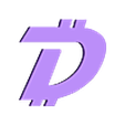 DigiByte_Symbol.stl Моющаяся/многоразовая маска для лица BitMask (Bitcoin) / DigiMask (DigiByte)
