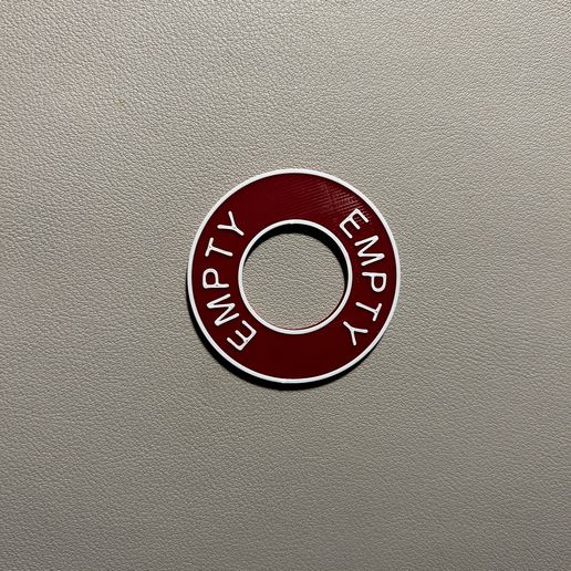 COMPRESSED AIR BOTTLES MARKING "EMPTY"