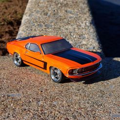 Boss-302-Front.jpg STL file 69 Mustang Boss 302 Body Shell (Xmod and MiniZ)・3D printer model to download