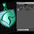 gem.png HORSE FACE DESIGN SHEILD PENDANT 3D PRINTABLE MODEL