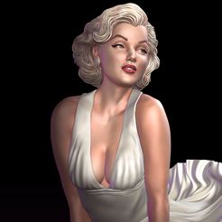 Marilyn06.jpg Download file Marilyn Monroe • 3D printer object, BlueBird3D