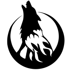 Wolf-Moon.png Fichier STL gratuit Loup + lune・Plan pour impression 3D à télécharger