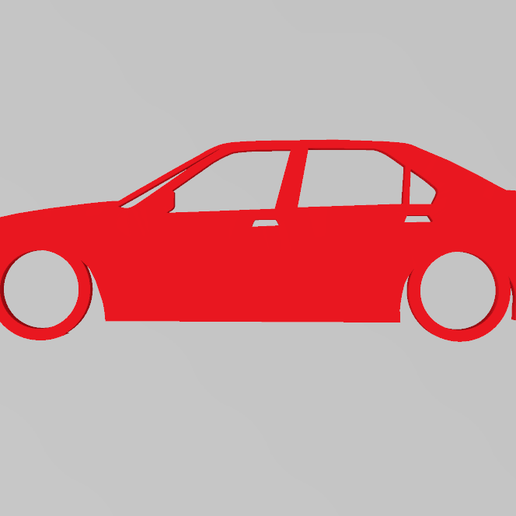 Alfa Romeo 164 keychain 3D model