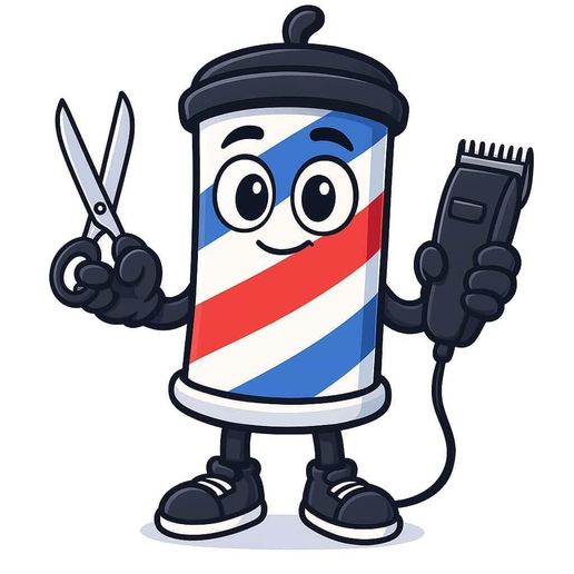 barber drawing cartoon