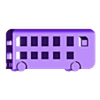 doubledecker_v3.stl Druck an Ort und Stelle Doppeldecker-Bus mit beweglichen Rädern
