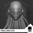 17.png Female Snake Head for action figures