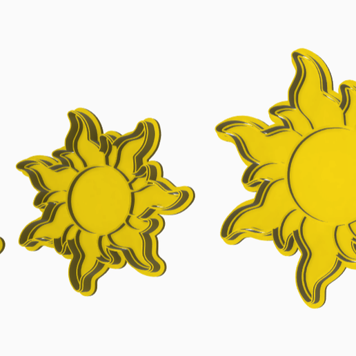 KIT CORTADOR SOL (FILME ENROLADOS/RAPUNZEL) 3D model