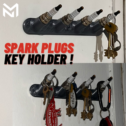 portallaves-con-bujias-viejas.png Spark Plugs Key Holder Tuning! Key Holder with old / bad Spark Plugs !