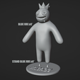 44444.png BLUE FROM ROBLOX RAINBOW FRIENDS | 3D FAN ART