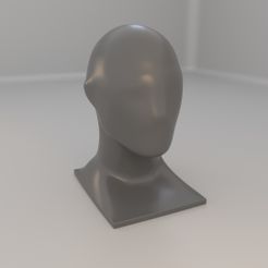 2.jpg STL file head bust for hats and helmets・3D printer design to download