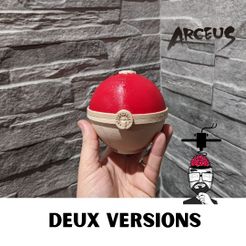 Deux-versions.jpg Fichier STL gratuit Pokeball Pokemon Legends Arceus Holder Nintendo Switch・Modèle pour imprimante 3D à télécharger