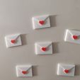 Valentine's Day Magnetic Card with Heart